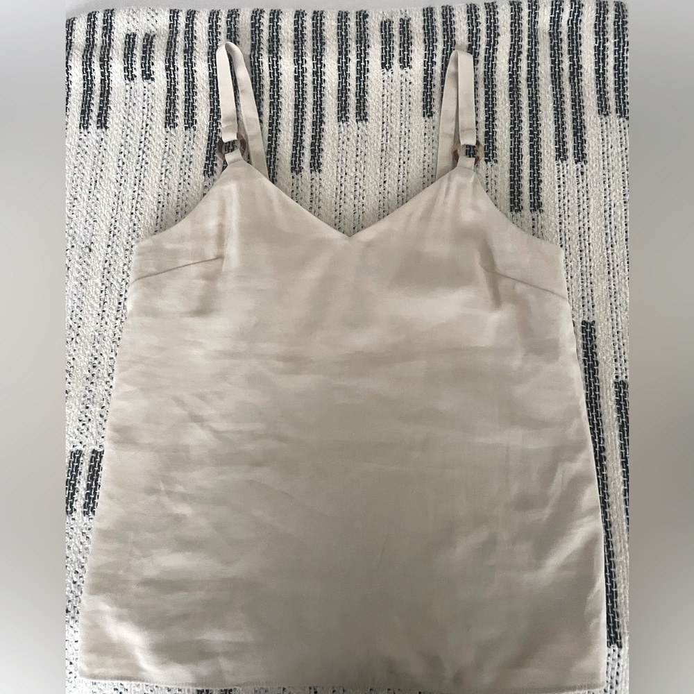Topshop Tilda tank top tortoise shell rings - size 2